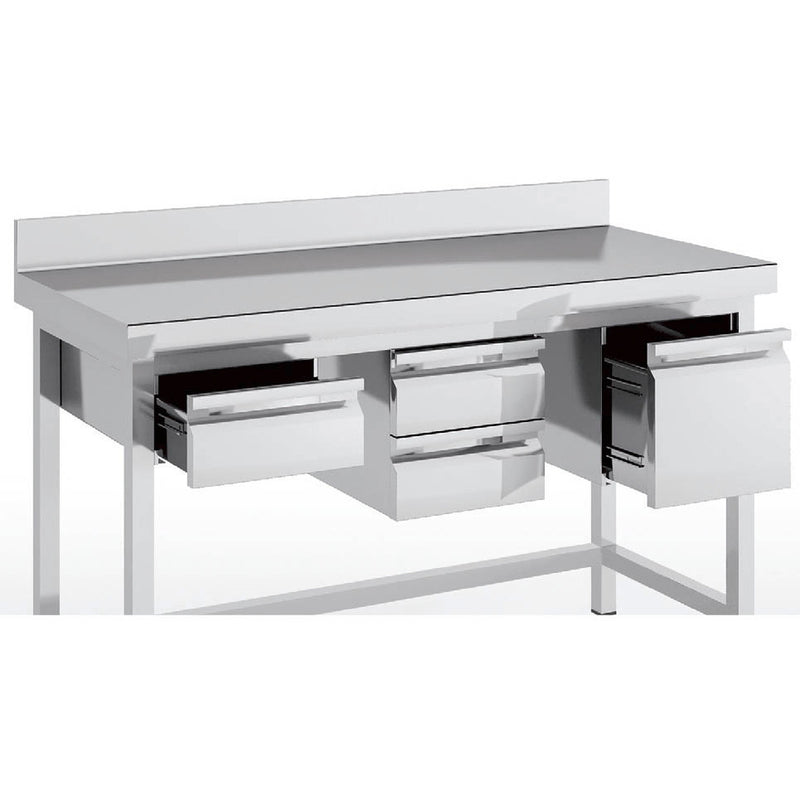 ERATOS Tiroir pour table inox - vue avant