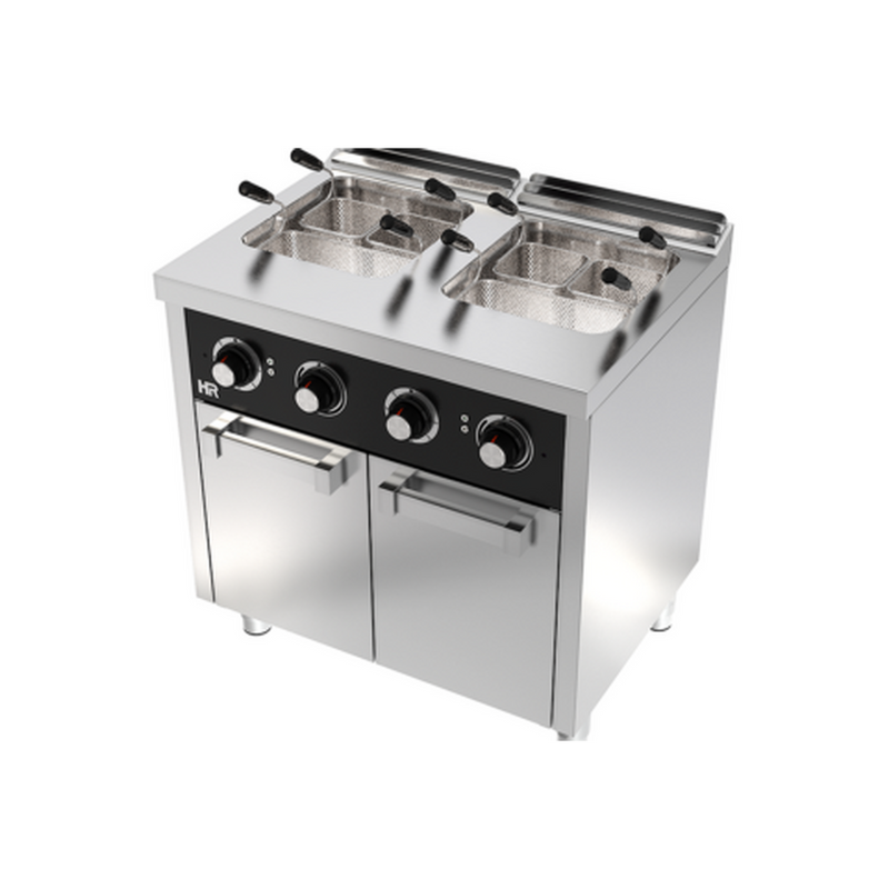HR FAINCA Cuiseur à pâtes électrique 25l+25l série 600 sur placard - vue avant