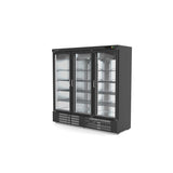 CORECO Armoire  gourmet 3 porte vitrée négative - vue intérieure