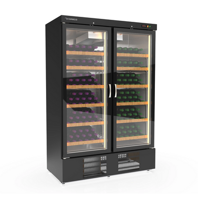 CORECO Armoire à vin bi-température 2 portes - vue avant