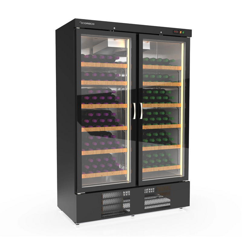 CORECO Armoire à vin bi-température 2 portes - vue avant