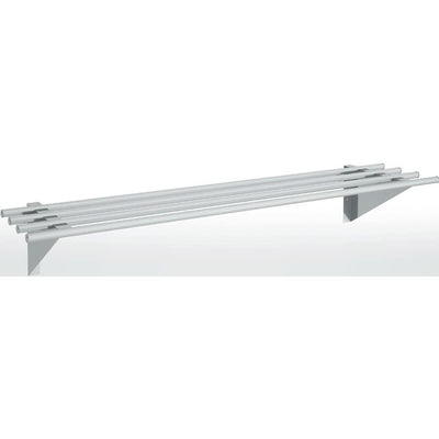 ERATOS Etagère murale tubulaire en inox - vue avant
