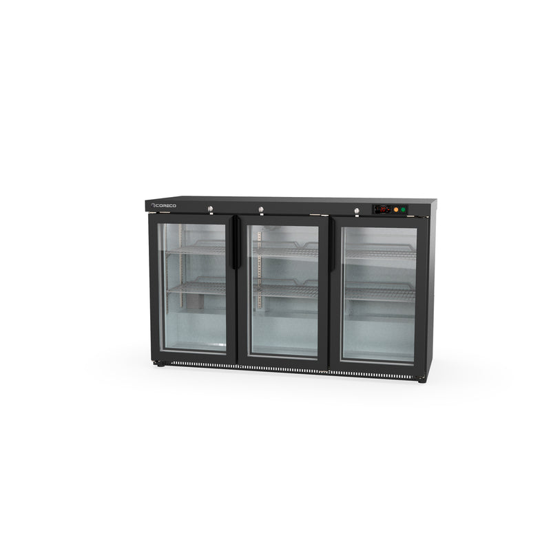 CORECO Arrière-bar positif H.850 3 p. vitrées battantes - vue avant