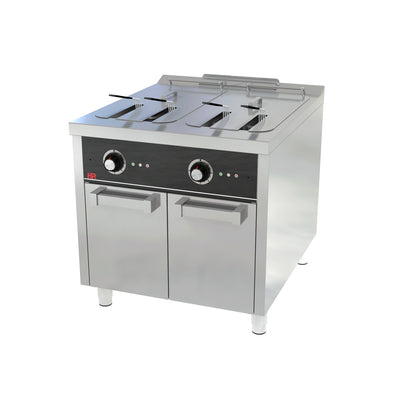 HR FAINCA Friteuse 22L + 22L Triphasée Série 900 sur placard - vue avant