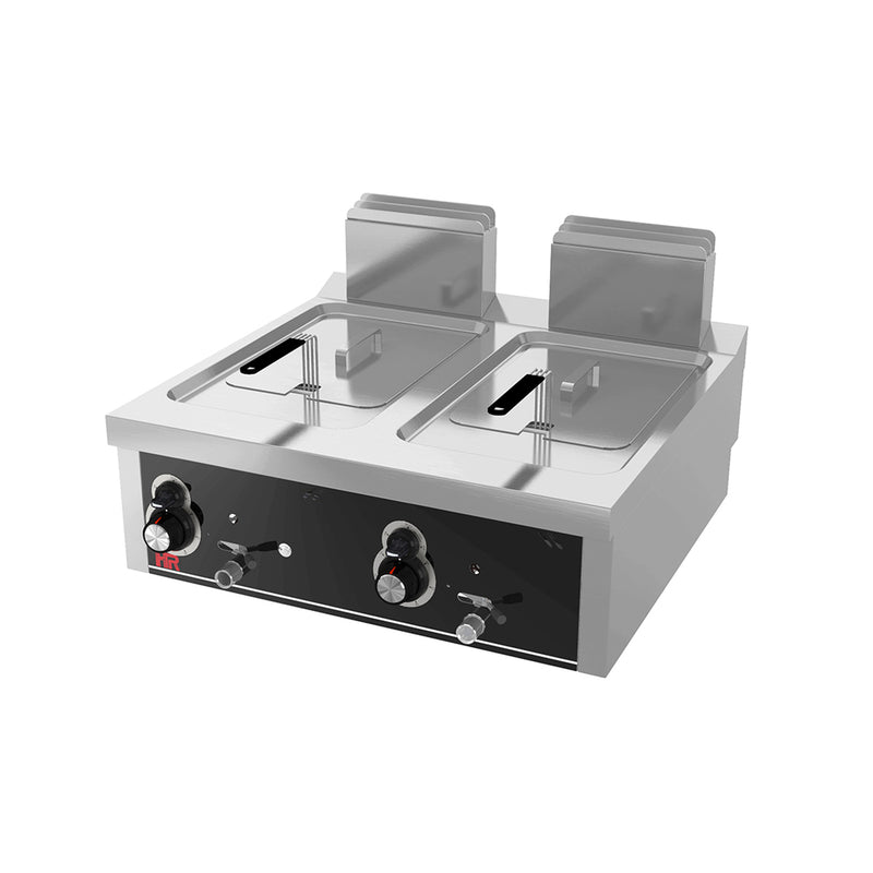 HR FAINCA Friteuse á gaz  12l+12l série 750 á poser - vue avant