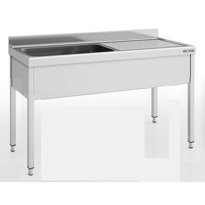 ERATOS Plonge grande capacité série 700 en inox - vue avant