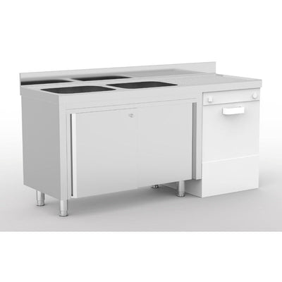 ERATOS Plonge lave-vaisselle incorporé - vue avant