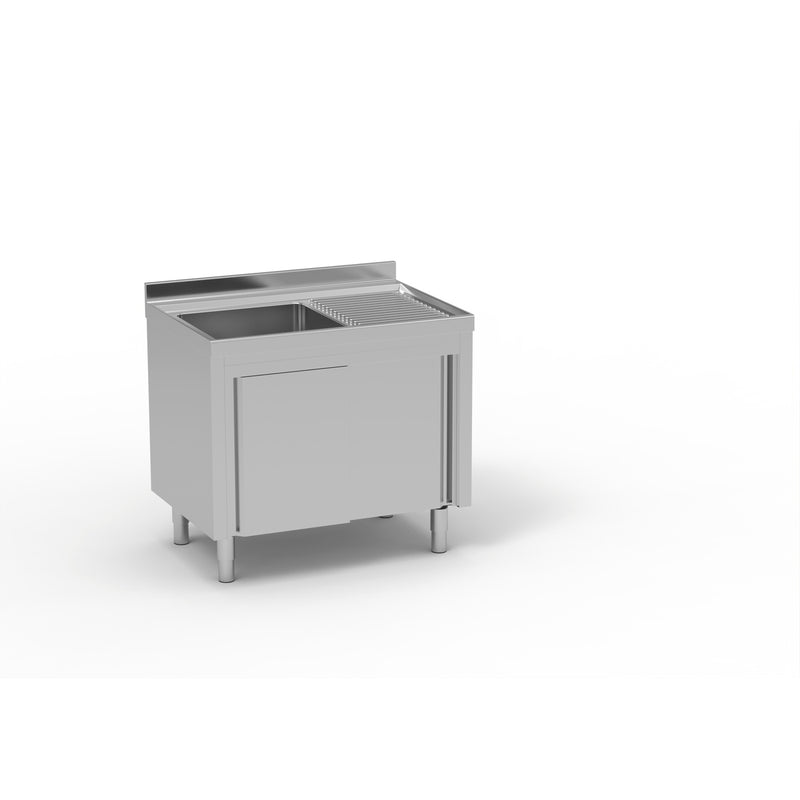 ERATOS Meuble plonge inox - vue avant