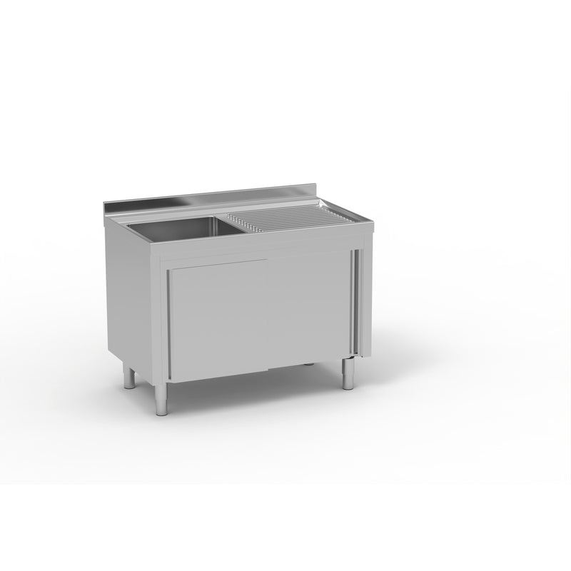 ERATOS Meuble plonge inox - vue avant