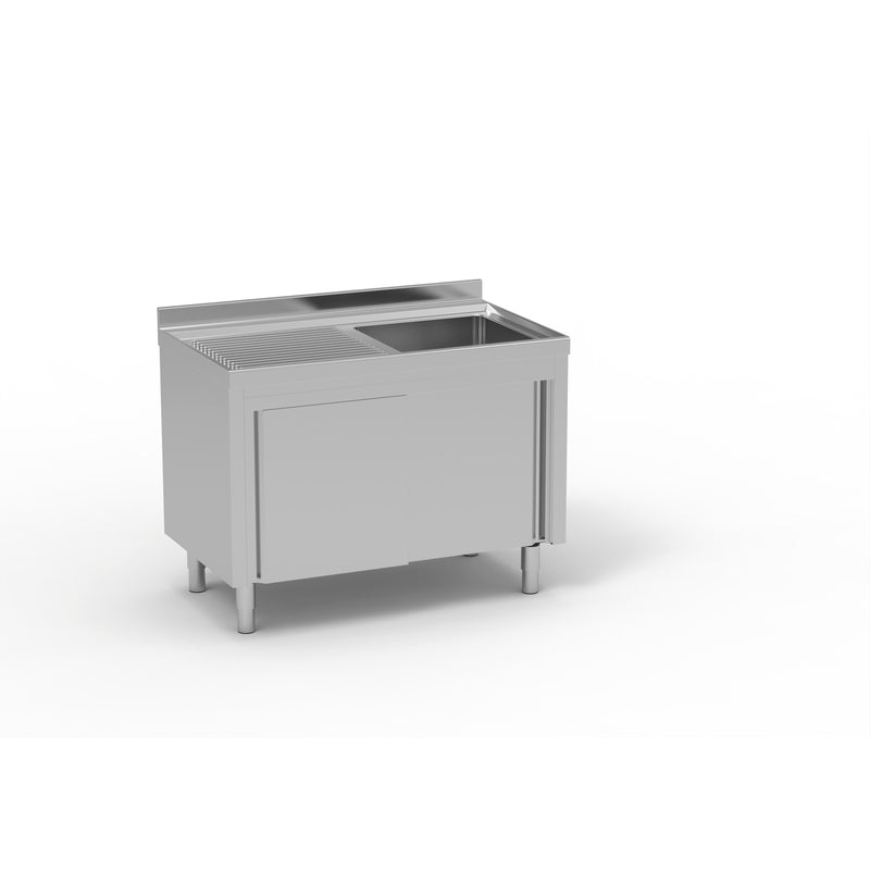 ERATOS Meuble plonge inox - vue avant