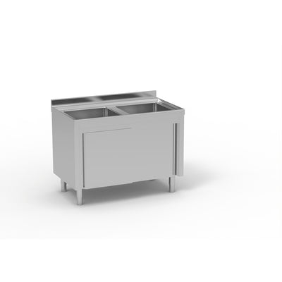 ERATOS Meuble plonge inox - vue avant