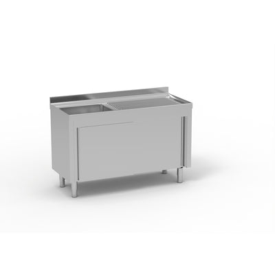 ERATOS Meuble plonge inox - vue avant