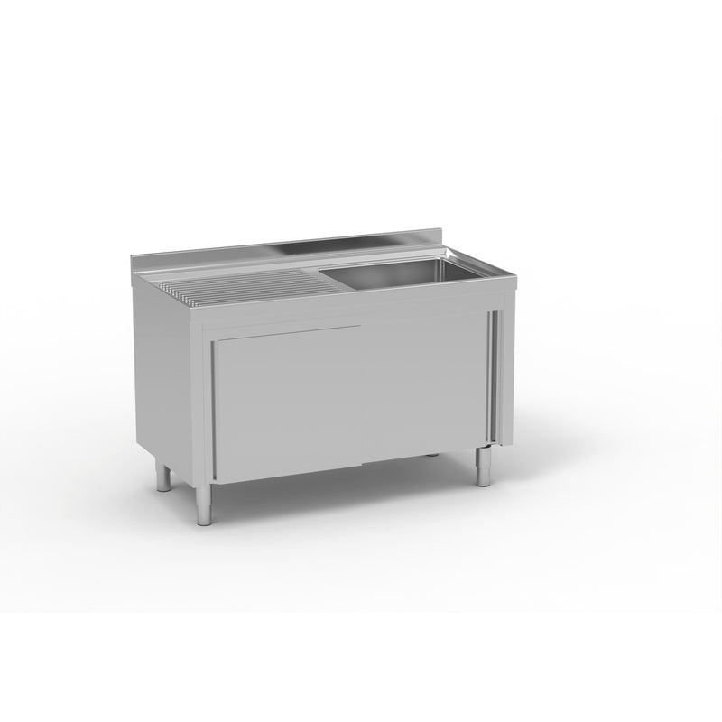 ERATOS Meuble plonge inox - vue avant