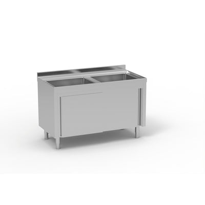 ERATOS Meuble plonge inox - vue avant