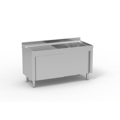 ERATOS Meuble plonge inox - vue avant