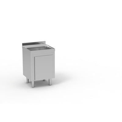 ERATOS Meuble plonge inox - vue avant