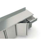 CORECO Arrière bar 600 positif S-Line - 4 portes pleines - vue intérieure