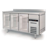 CORECO Arrière bar 600 positif S-Line - 3 portes vitrées - vue avant