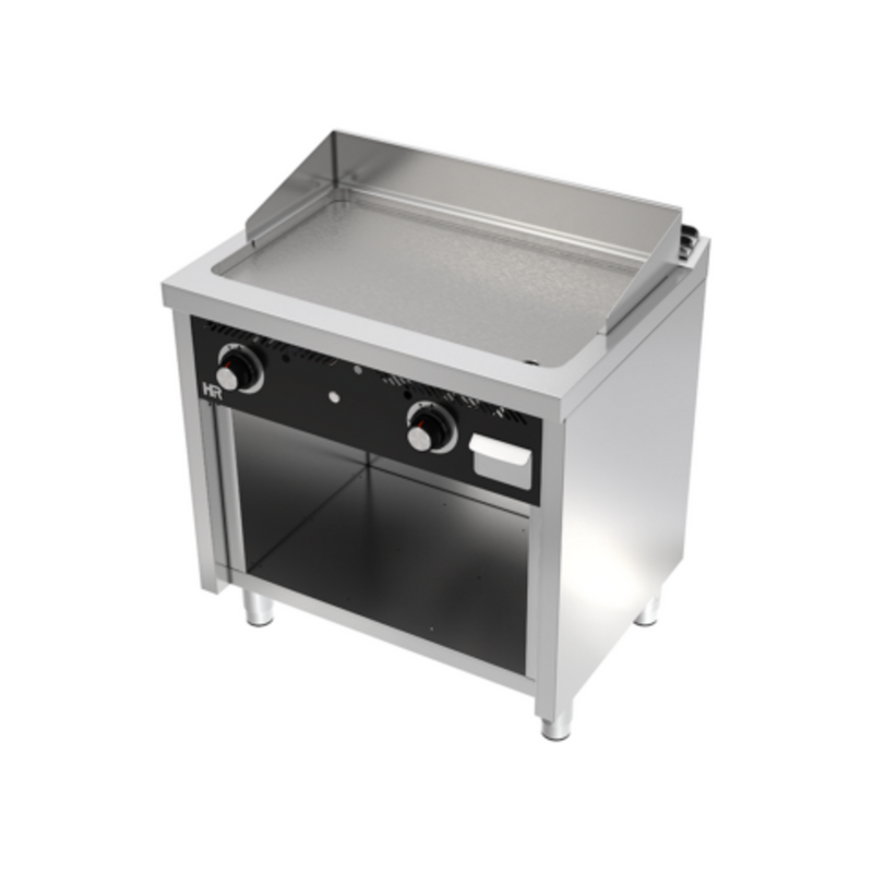 HR FAINCA Fry-top s/600  acier rectifié 800 sur placard - vue avant