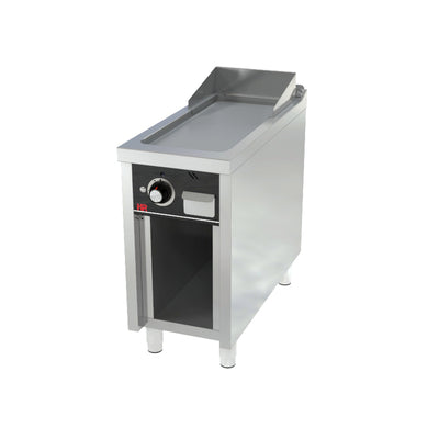 HR FAINCA Frytop acier rectifié 400 Série 900 sur placard - vue avant
