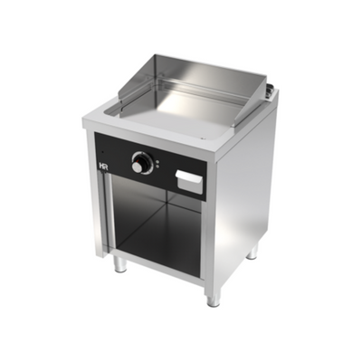 HR FAINCA Fry top électrique 600 sur placard 600 chromée - vue avant