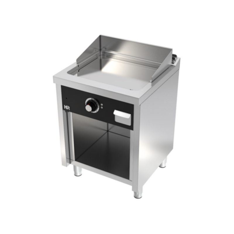 HR FAINCA Fry top électrique 600 sur placard 600 chromée - vue avant