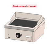 HR FAINCA Fry top électrique 600 á poser  600 chromée - fiche technique