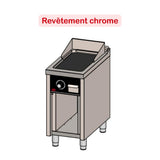 HR FAINCA Fry top électrique 400 sur placard 750 chromée - fiche technique