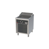 HR FAINCA Fry top électrique 600 sur placard 750 acier rectifié - vue avant