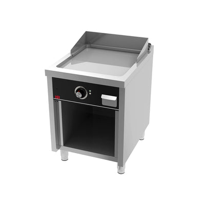 HR FAINCA Fry top électrique 600 sur placard 750 chromée - vue avant