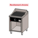 HR FAINCA Fry top électrique 600 sur placard 750 chromée - fiche technique