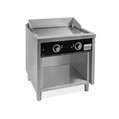 HR FAINCA Fry top électrique 800 sur placard 750 acier rectifié - vue avant