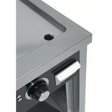 HR FAINCA Fry top électrique 800 sur placard 750 acier rectifié - vue intérieure