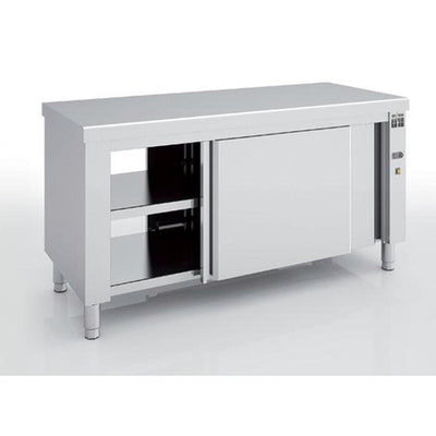 ERATOS Meuble chaud en inox - vue avant
