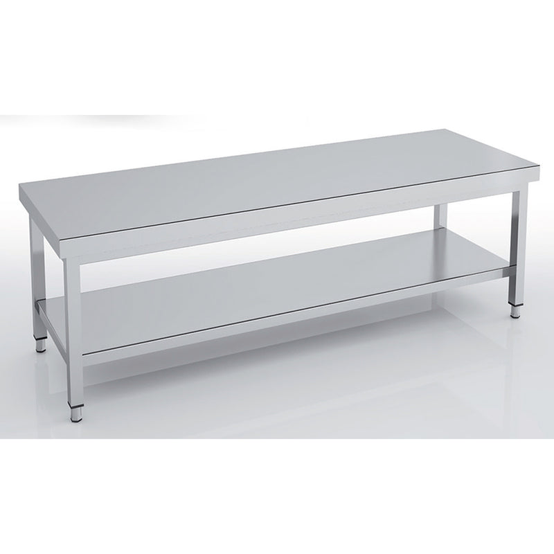 ERATOS Table soubassement centrale série 700 en inox - vue avant