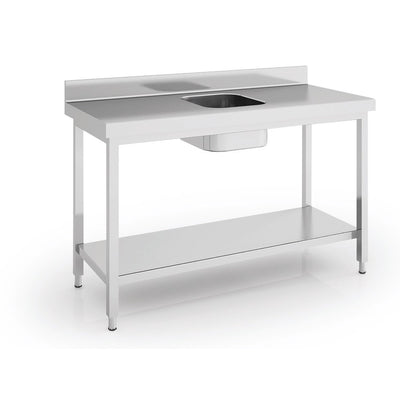 ERATOS Table de chef série 600 en inox - vue avant