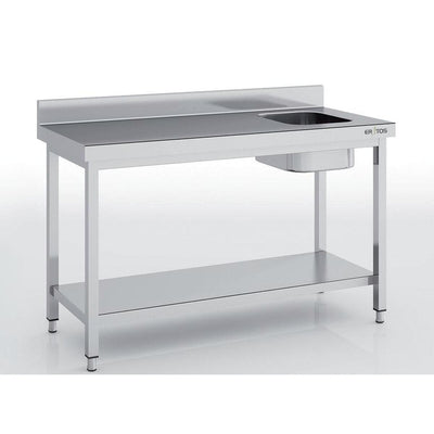 ERATOS Table de chef série 600 en inox - vue avant