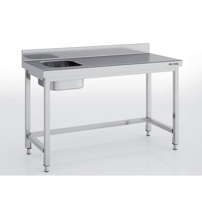 ERATOS Table de chef série 600 en inox - vue avant