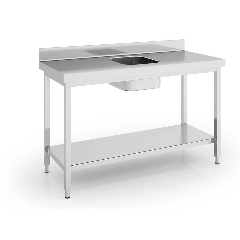 ERATOS Table de chef série 600 en inox - vue avant