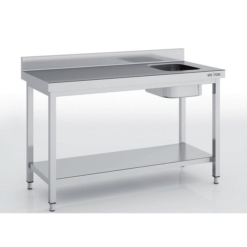 ERATOS Table de chef série 600 en inox - vue avant