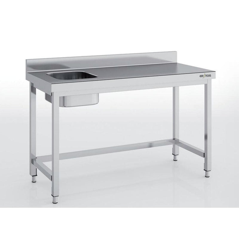 ERATOS Table de chef série 700 en inox - vue avant