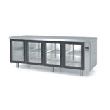 CORECO Meuble 800 négatif sans groupe 4 portes vitrées - vue avant