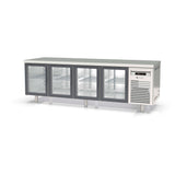 CORECO Meuble 800 négatif - 4 portes vitrées - vue avant