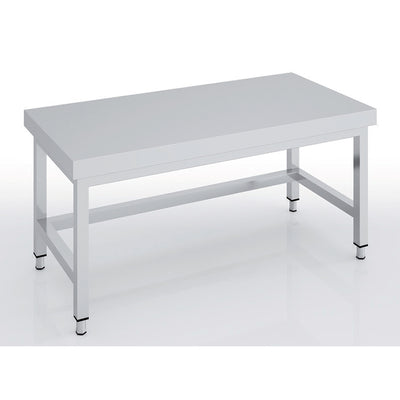 ERATOS Table soubassement centrale série 600 en inox - vue avant