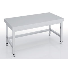 ERATOS Table soubassement centrale série 700 en inox - vue avant