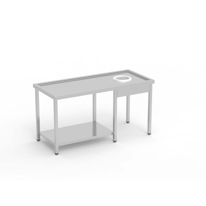 ERATOS Table de débarrassage avec TVO - vue avant