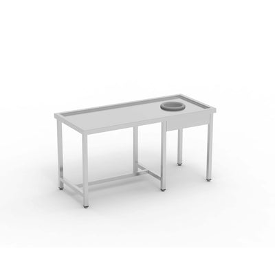 ERATOS Table de débarrassage avec TVO - vue avant