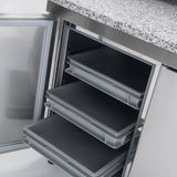 CORECO Meuble pizza 800 positif 3 p. + 1 neutre à casiers - détail produit