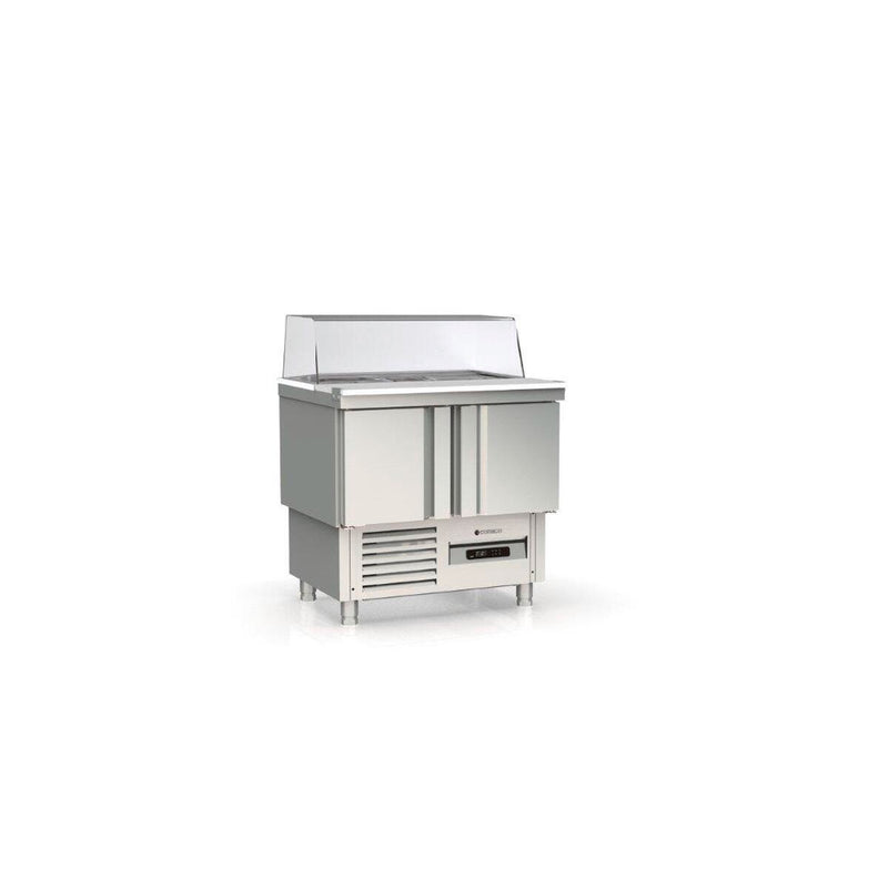 CORECO Meuble saladette 700 positif - 2 portes - vue avant