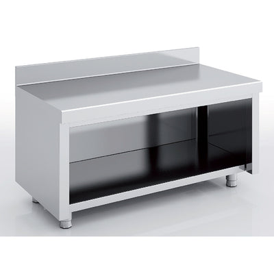 ERATOS Meuble neutre en inox - Côté ouvert - vue avant